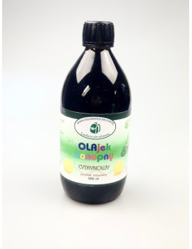 Olejek konopny do masażu/ do ciała cytrynowy 500 ml