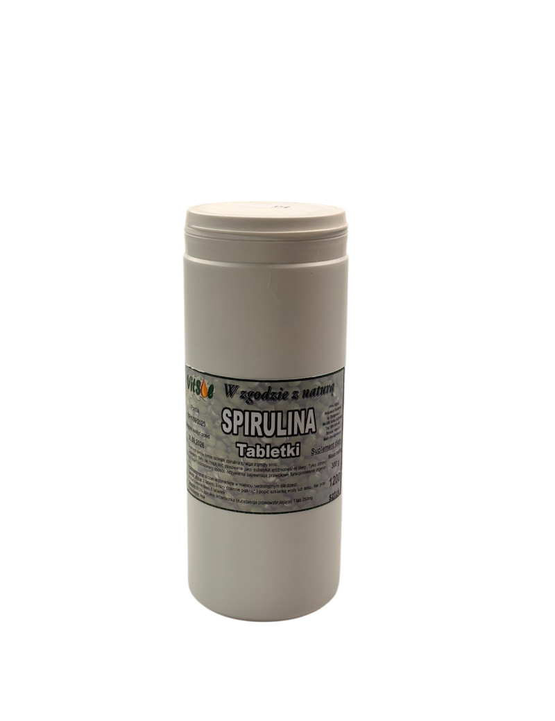 Spirulina tabletki, 1200szt. suplement diety